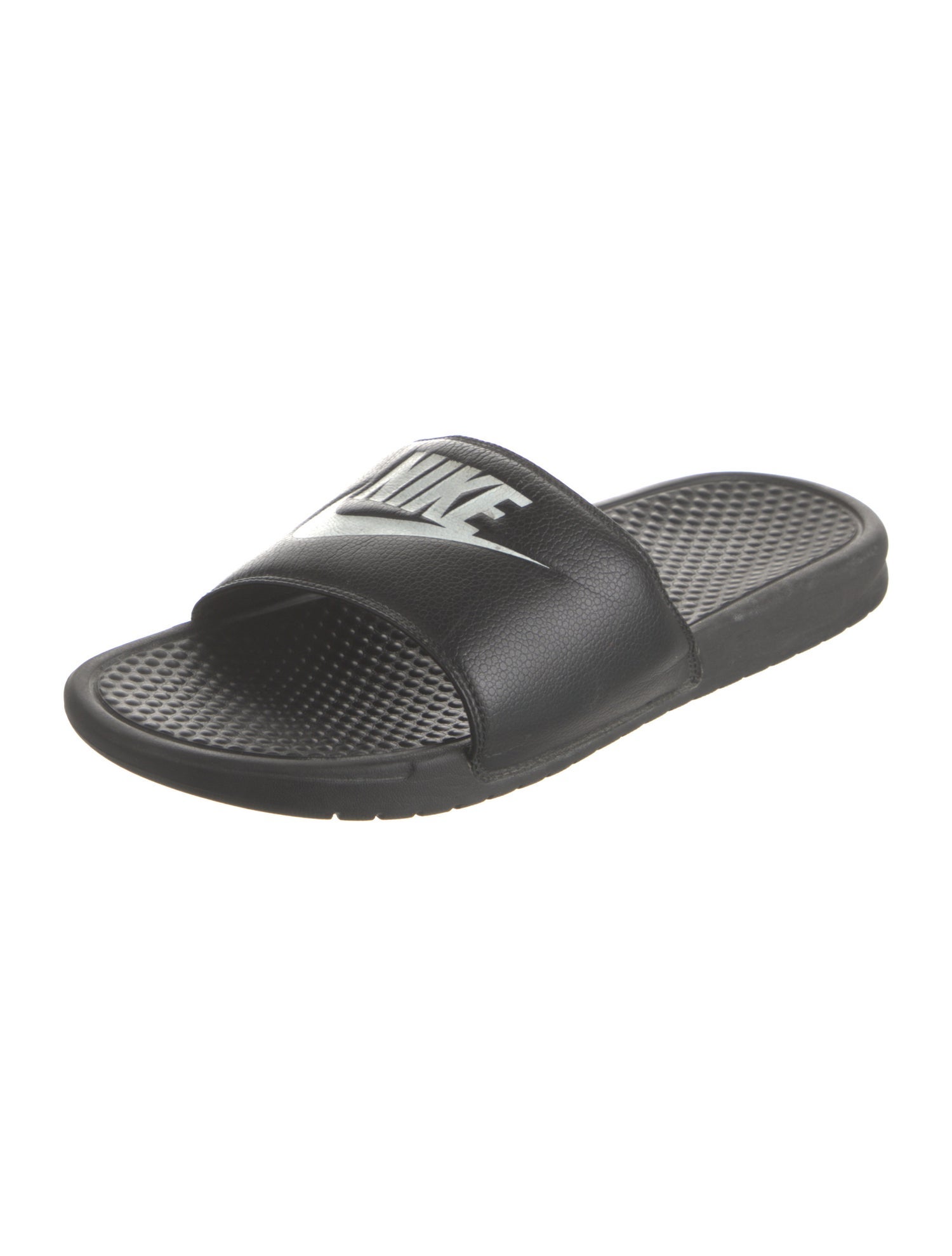Nike Leather Graphic Print Slides