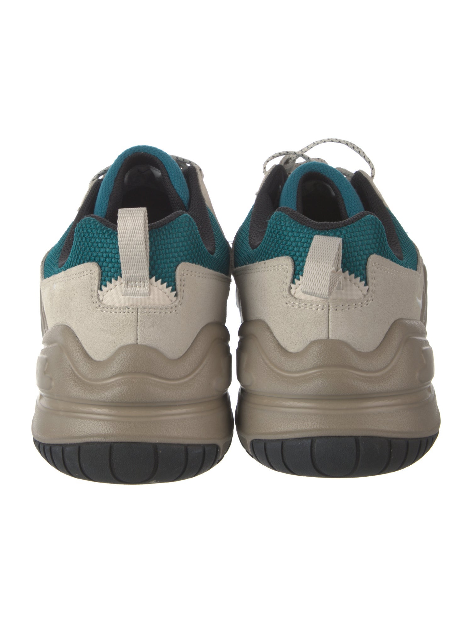 Nike Suede Colorblock Pattern Athletic Sneakers