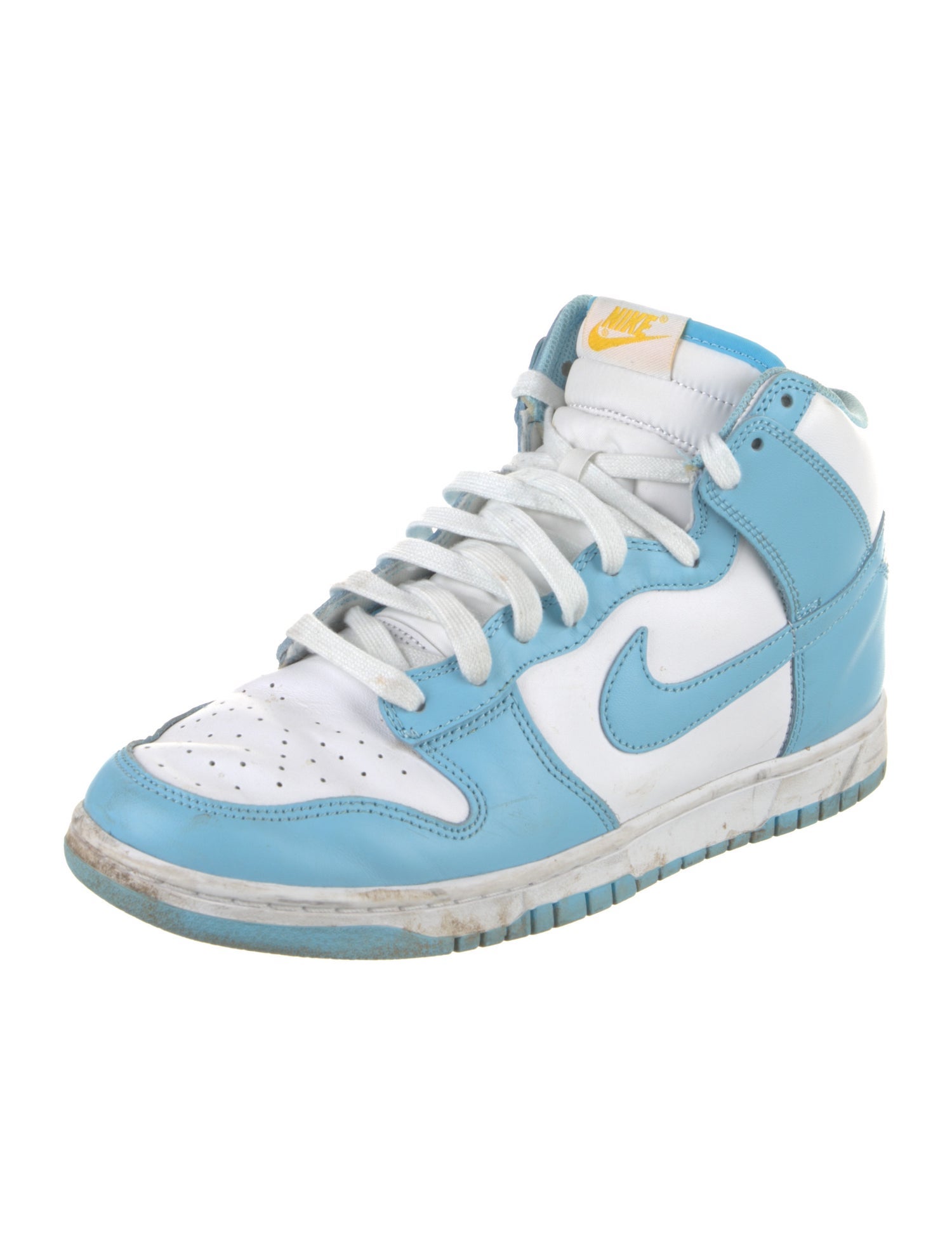 Nike Leather Colorblock Pattern Sneakers