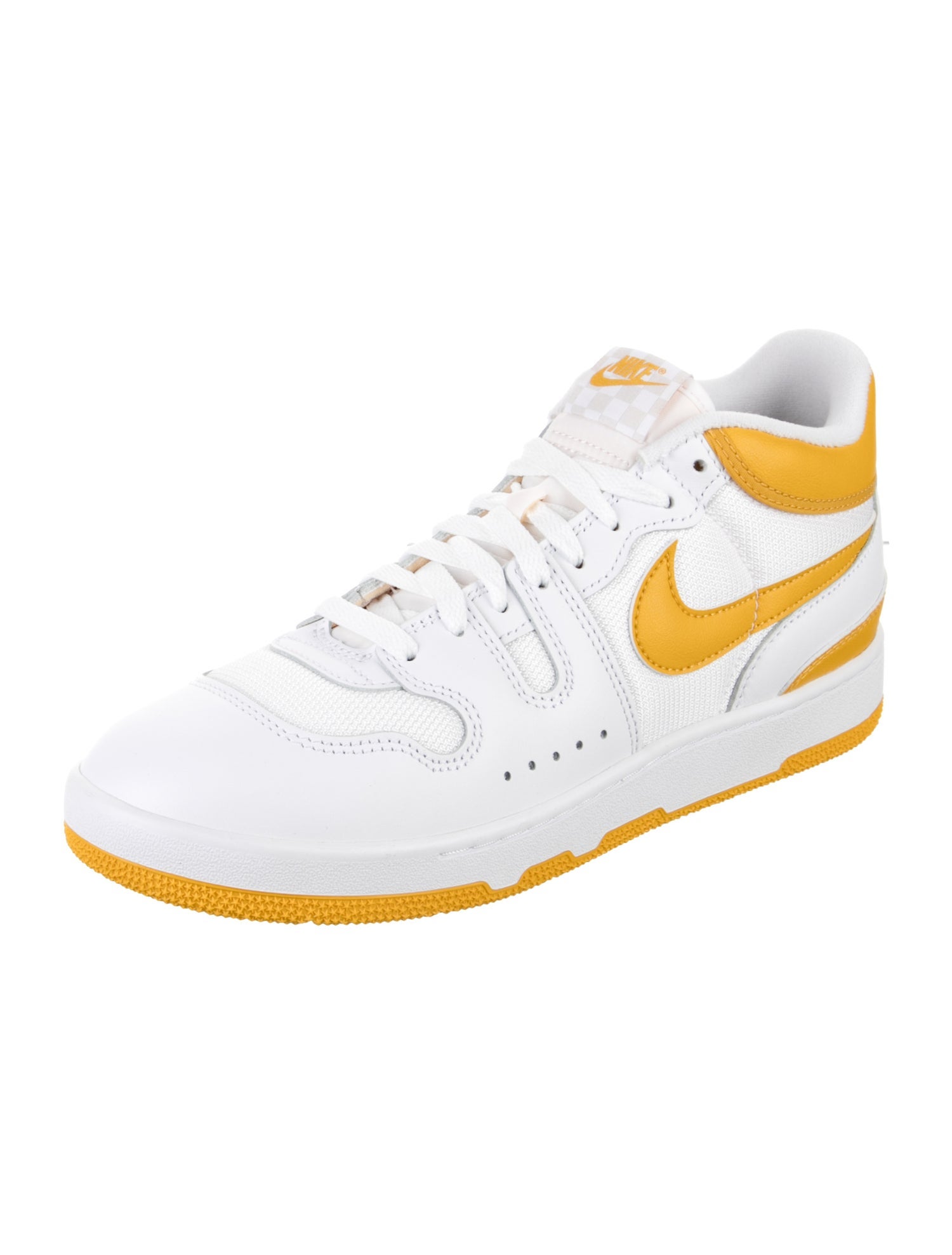 Nike Leather Colorblock Pattern Sneakers