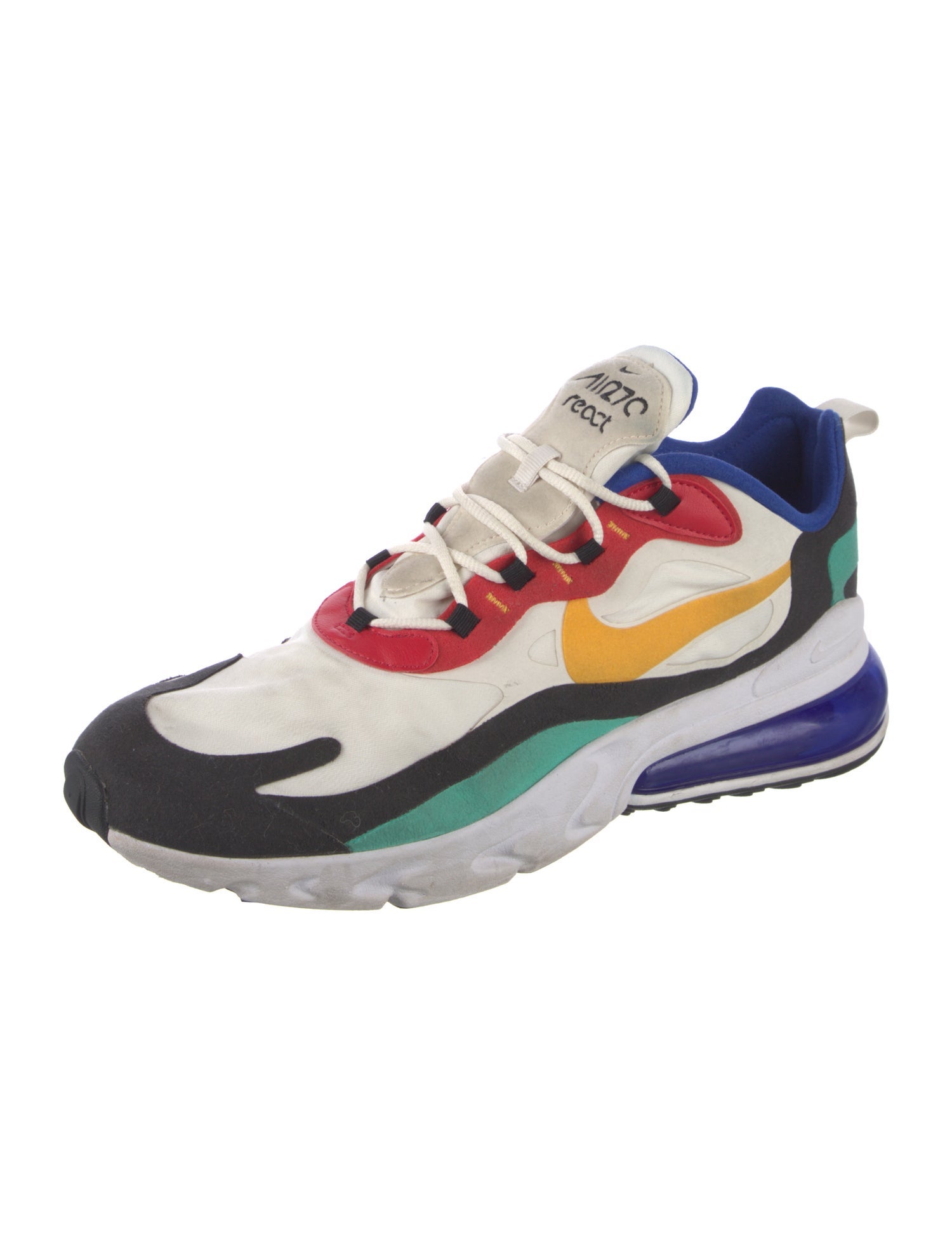 Nike Suede Colorblock Pattern Athletic Sneakers