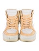 Nike Leather Colorblock Pattern Wedge Sneakers
