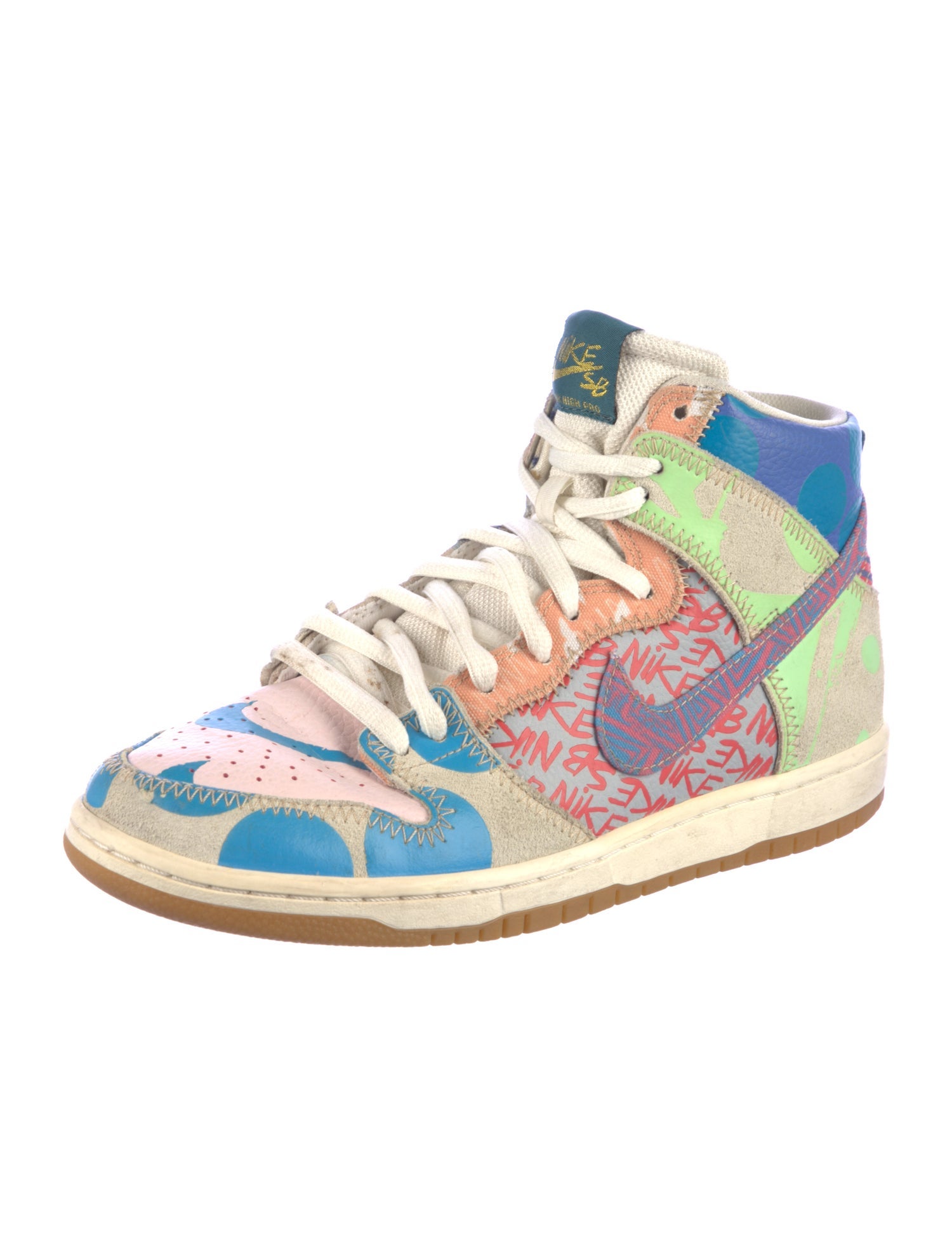 Nike Leather Printed Sneakers