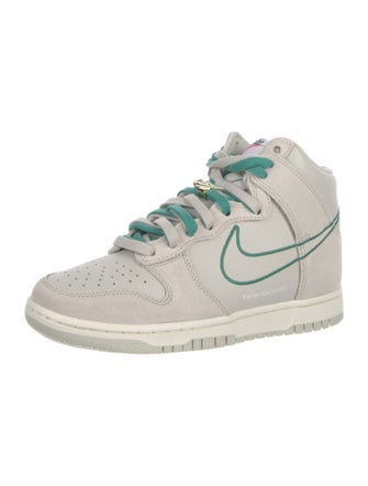 Nike Leather Embroidered Accent Sneakers