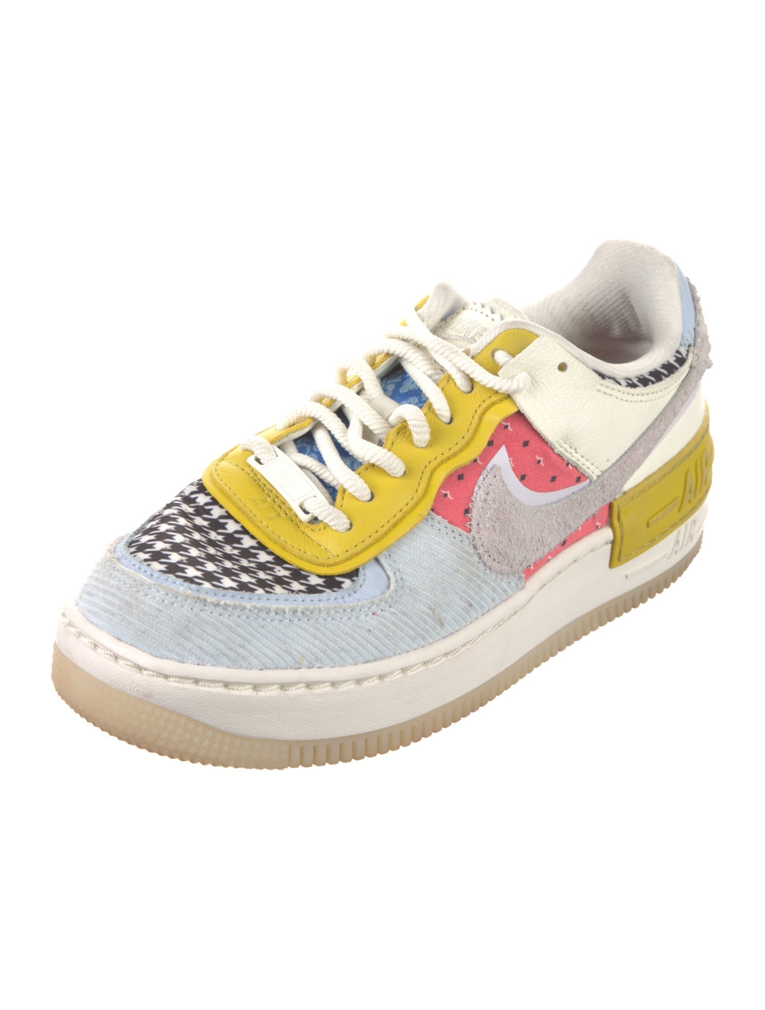 Nike Leather Printed Athletic Sneakers