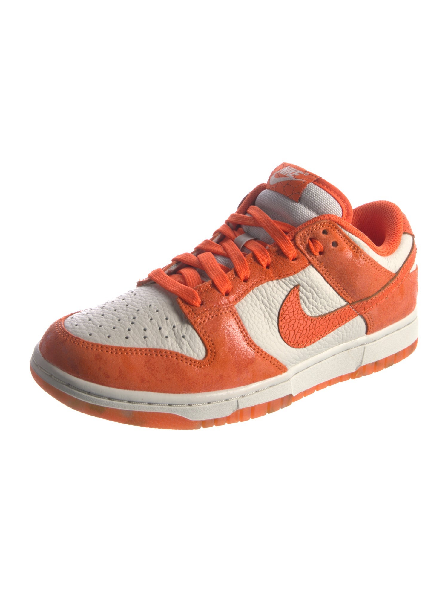 Nike Leather Colorblock Pattern Athletic Sneakers