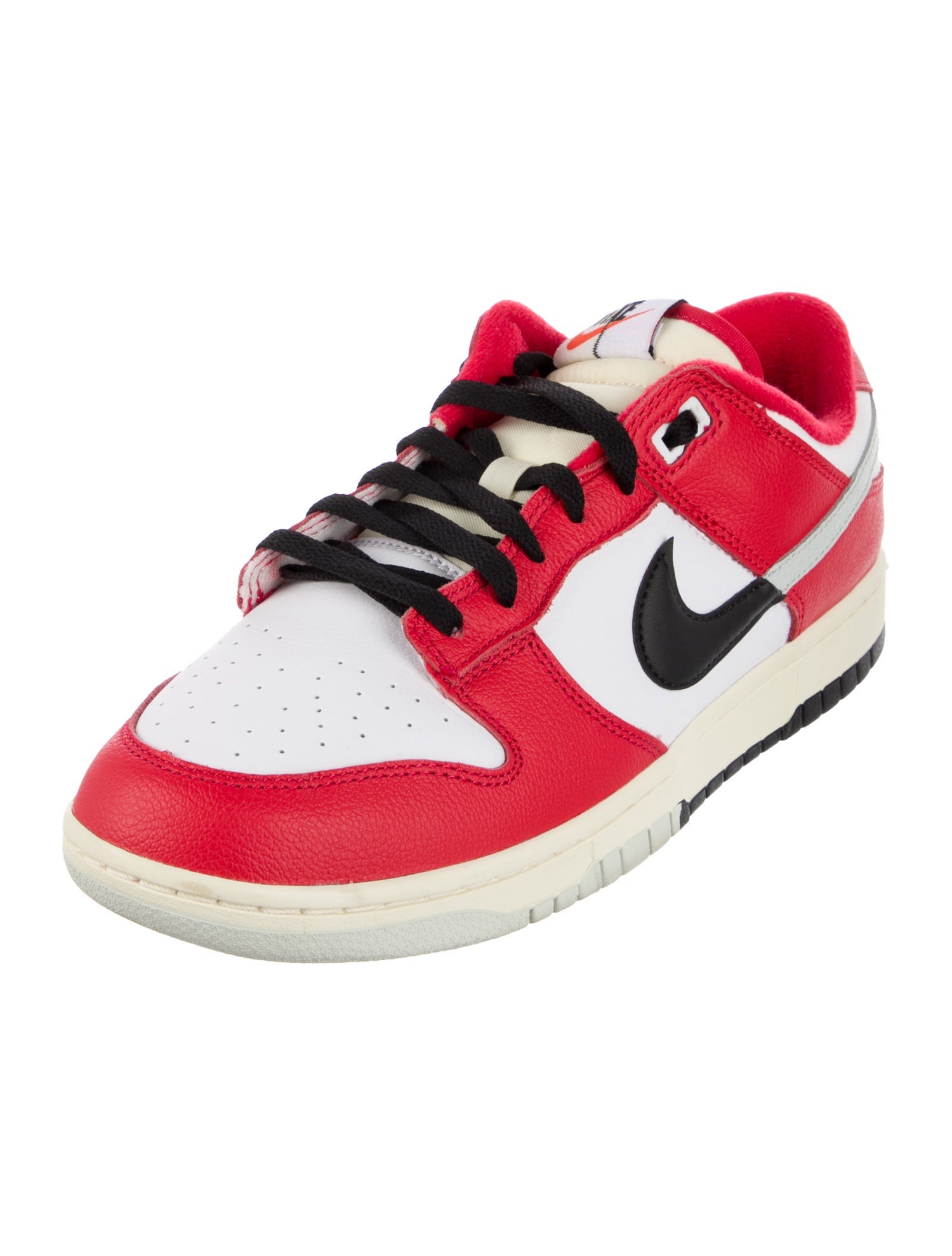 Nike Leather Colorblock Pattern Sneakers