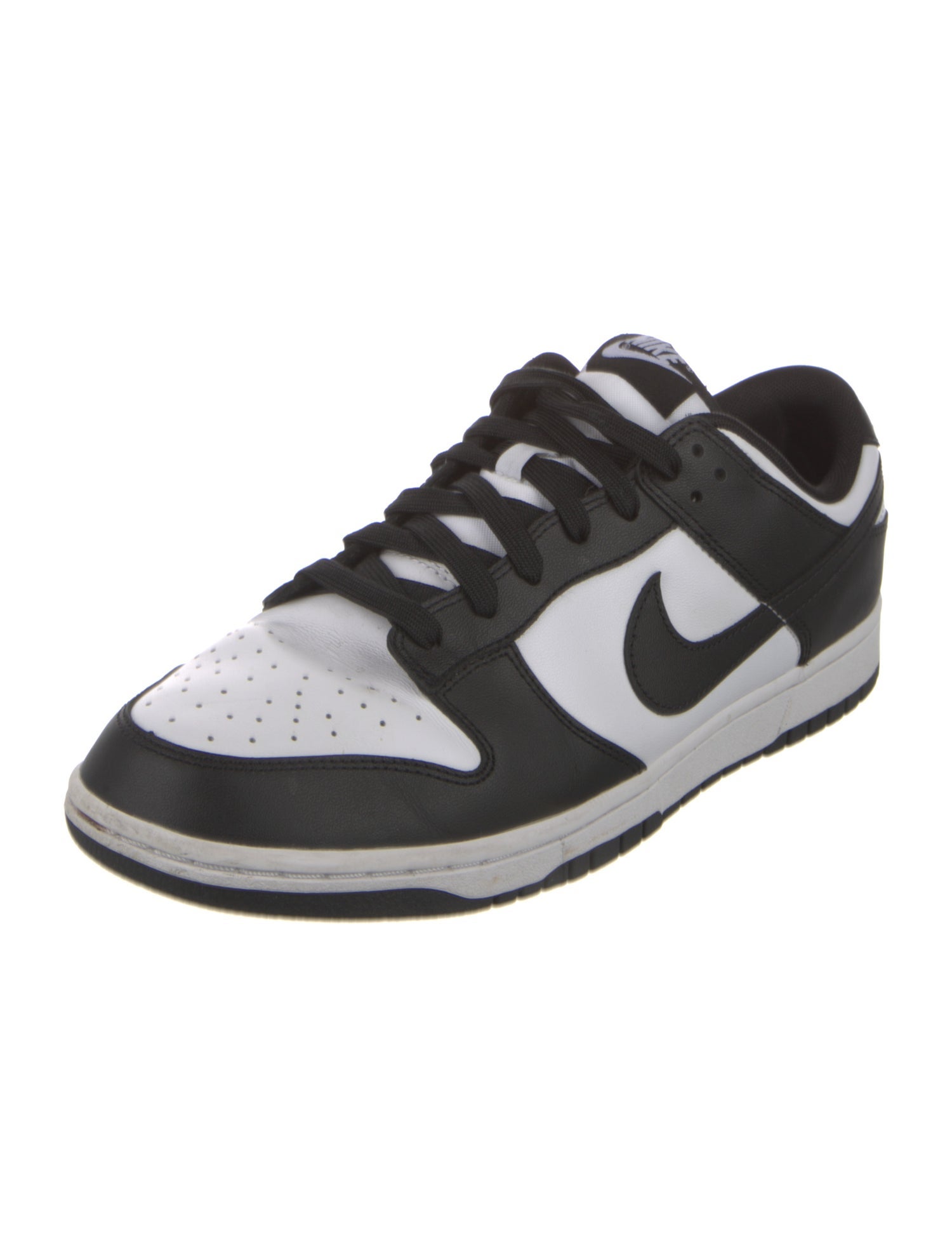 Nike Leather Colorblock Pattern Athletic Sneakers