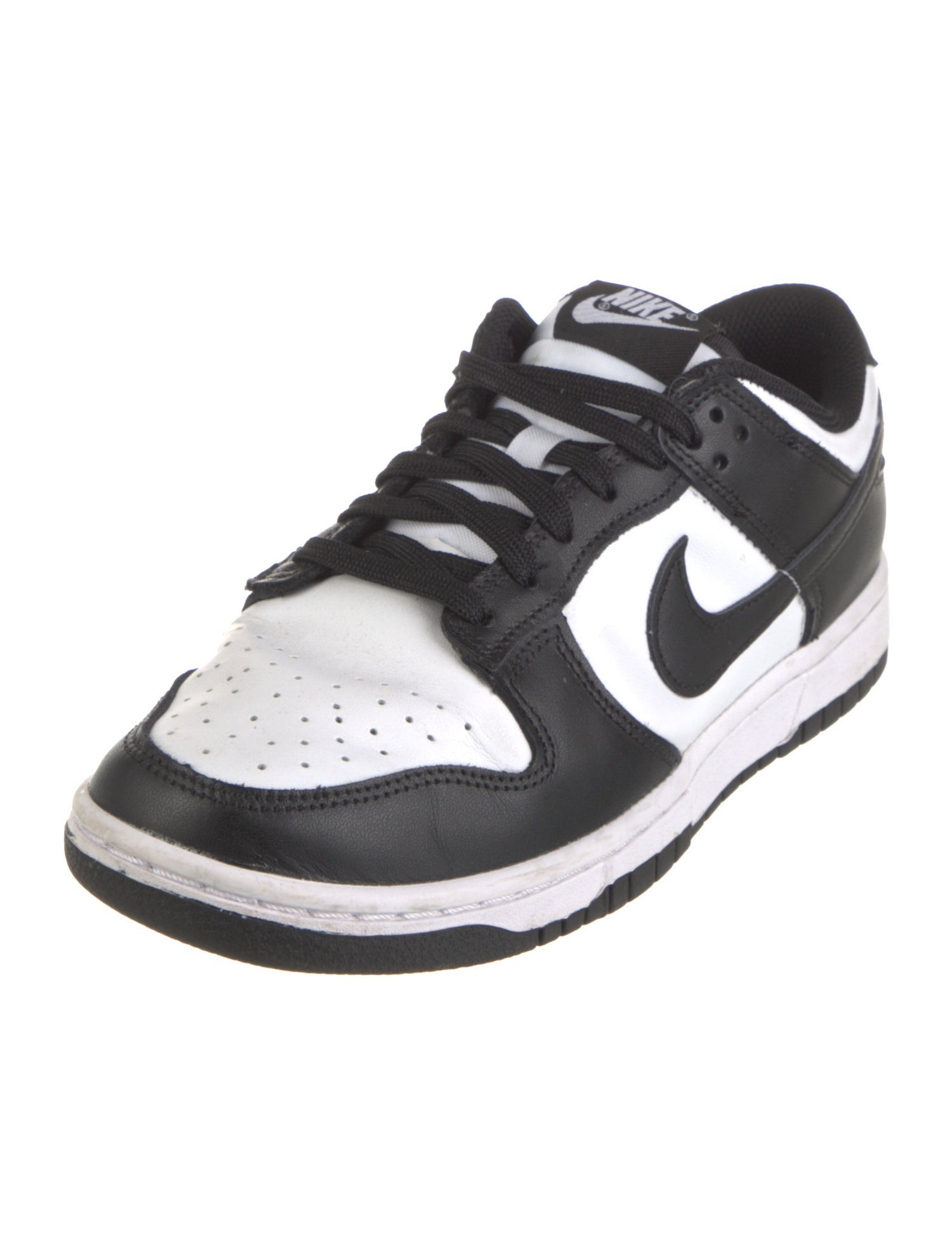 Nike Leather Colorblock Pattern Athletic Sneakers