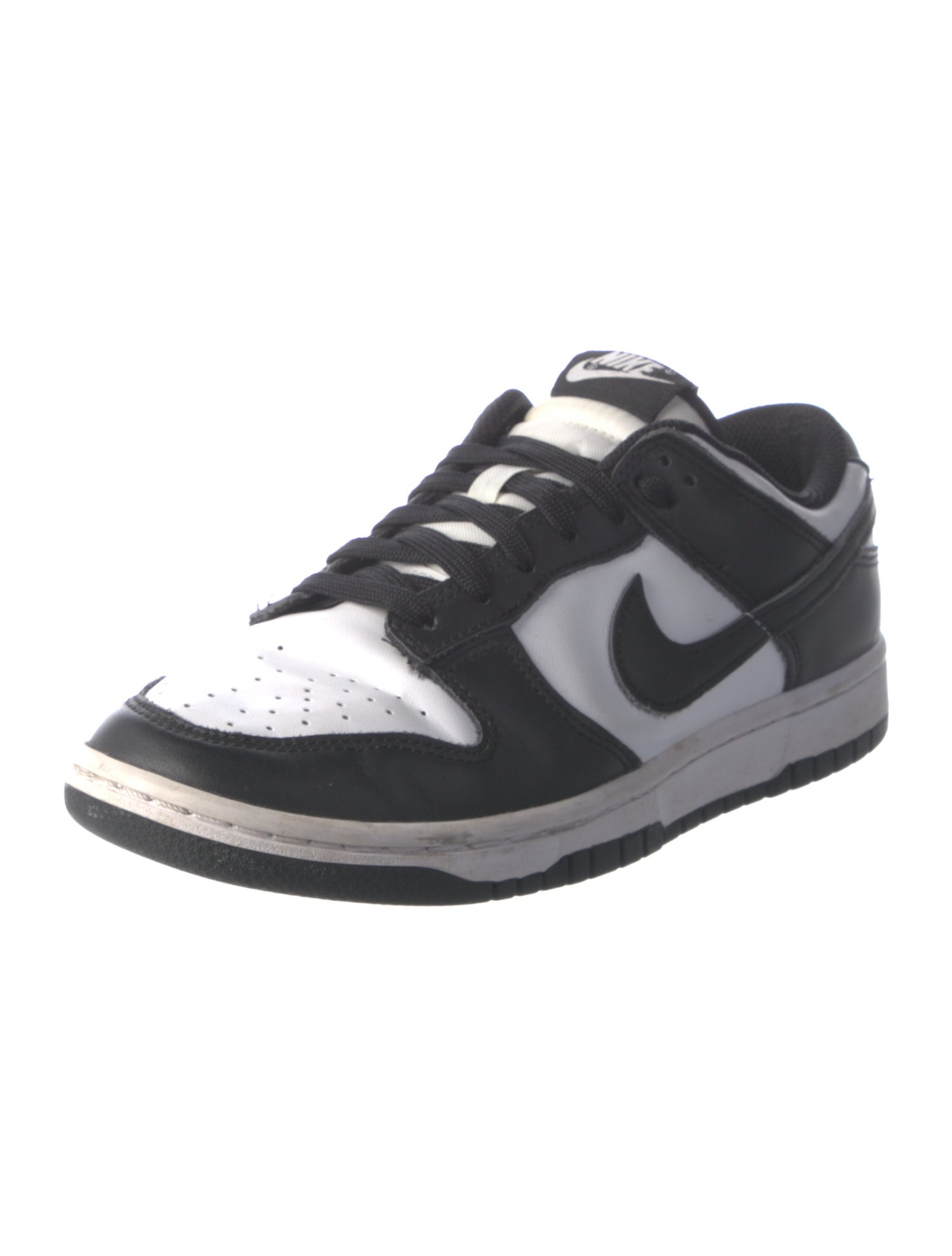 Nike Leather Colorblock Pattern Athletic Sneakers