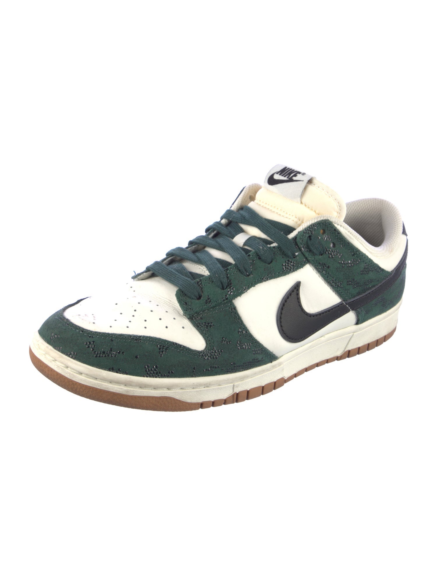 Nike Leather Colorblock Pattern Sneakers