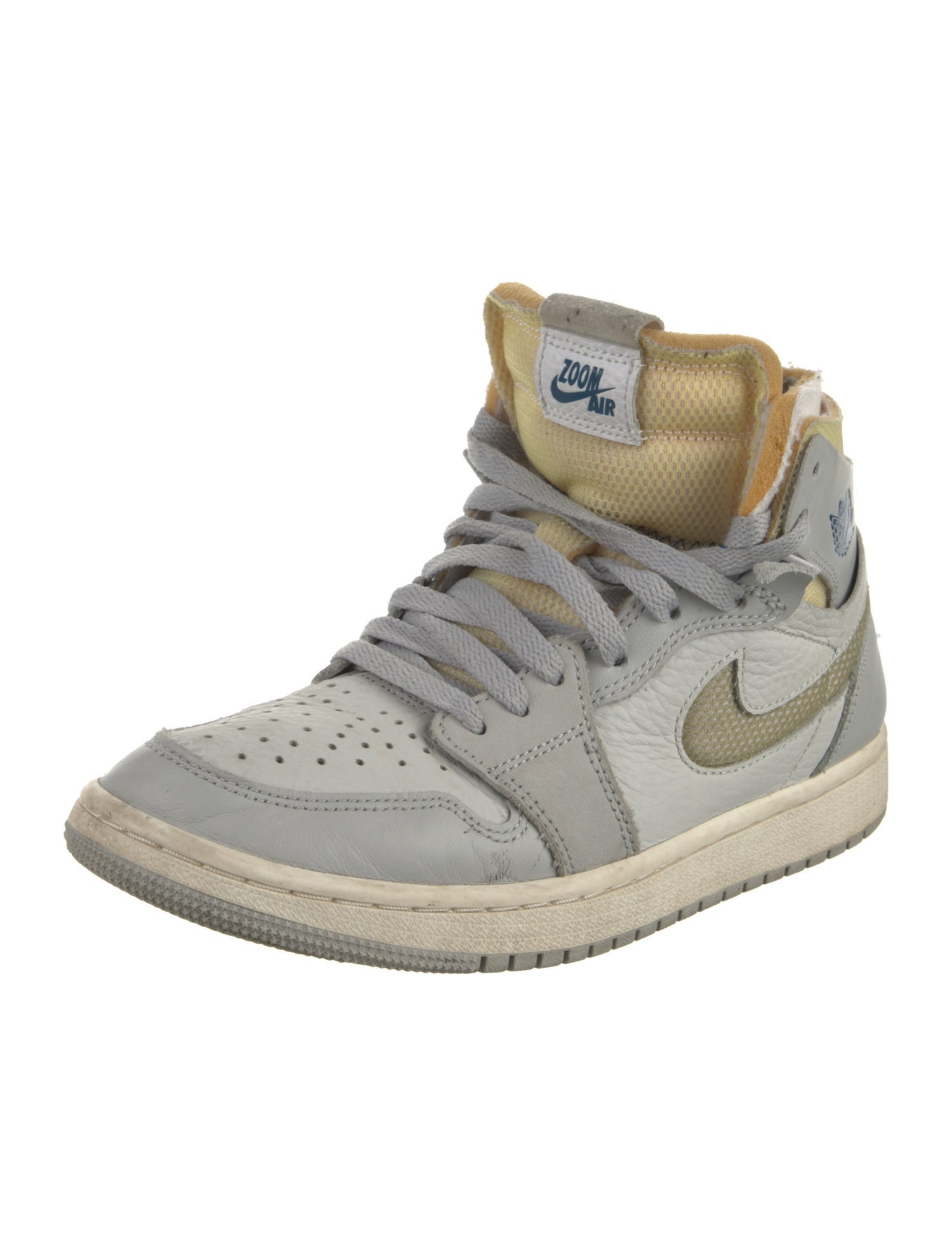 Nike Leather Colorblock Pattern Sneakers