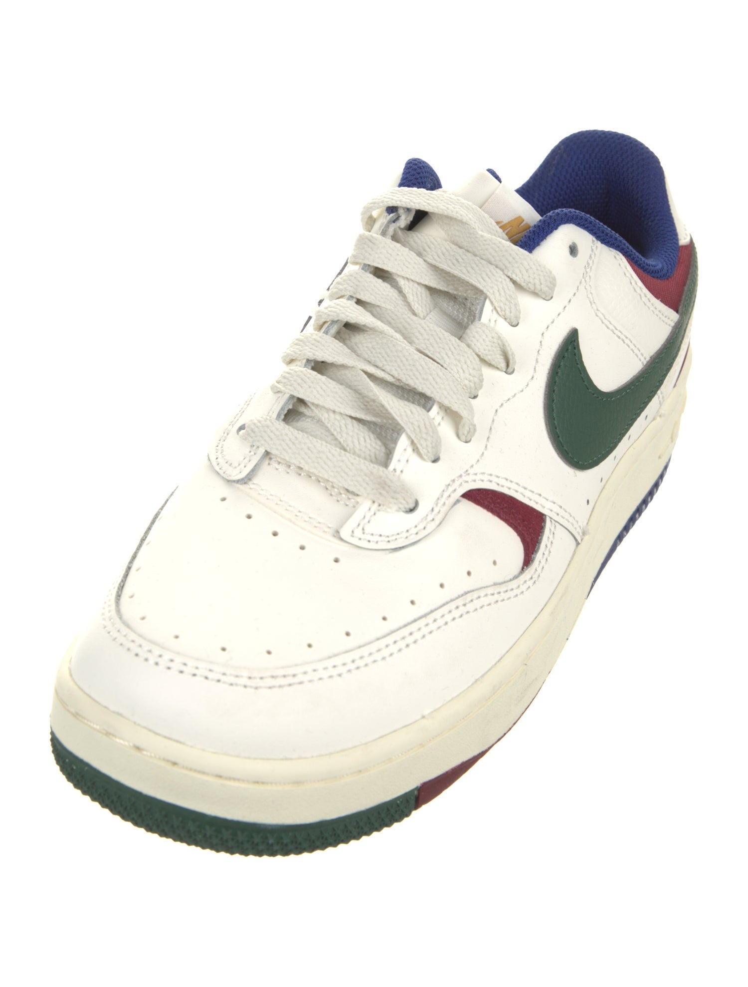 Nike Leather Colorblock Pattern Sneakers
