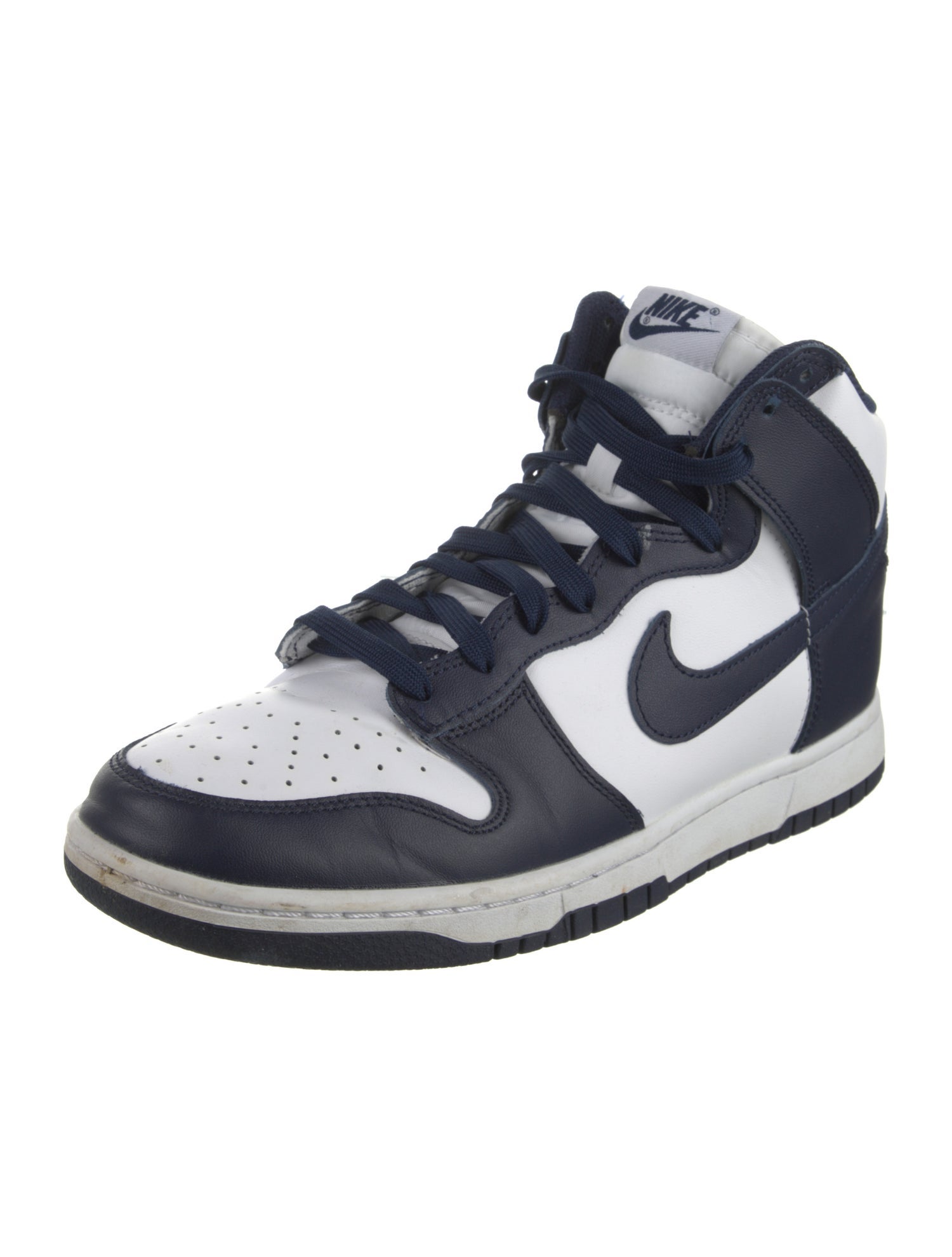 Nike Leather Colorblock Pattern Sneakers