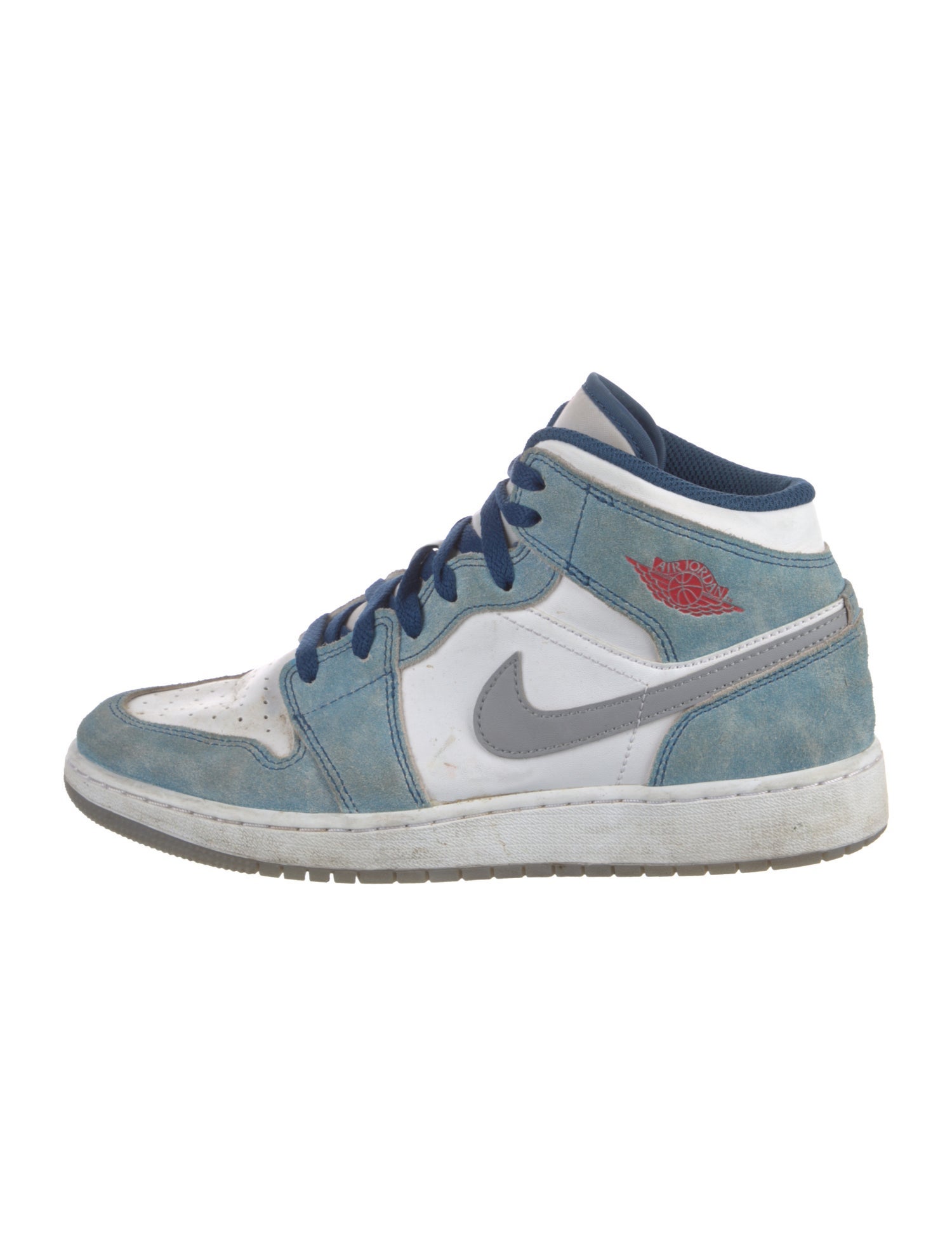 Nike Leather Colorblock Pattern Athletic Sneakers