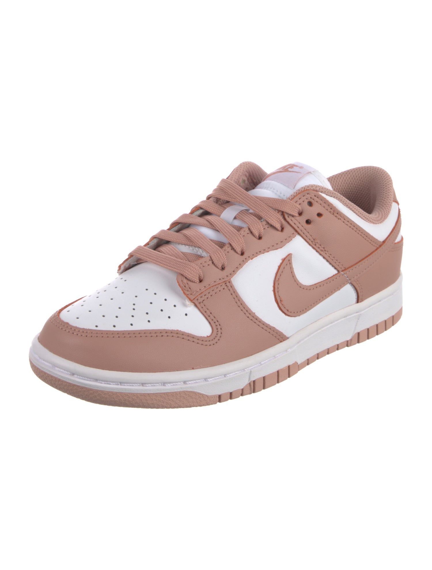 Nike Leather Colorblock Pattern Athletic Sneakers
