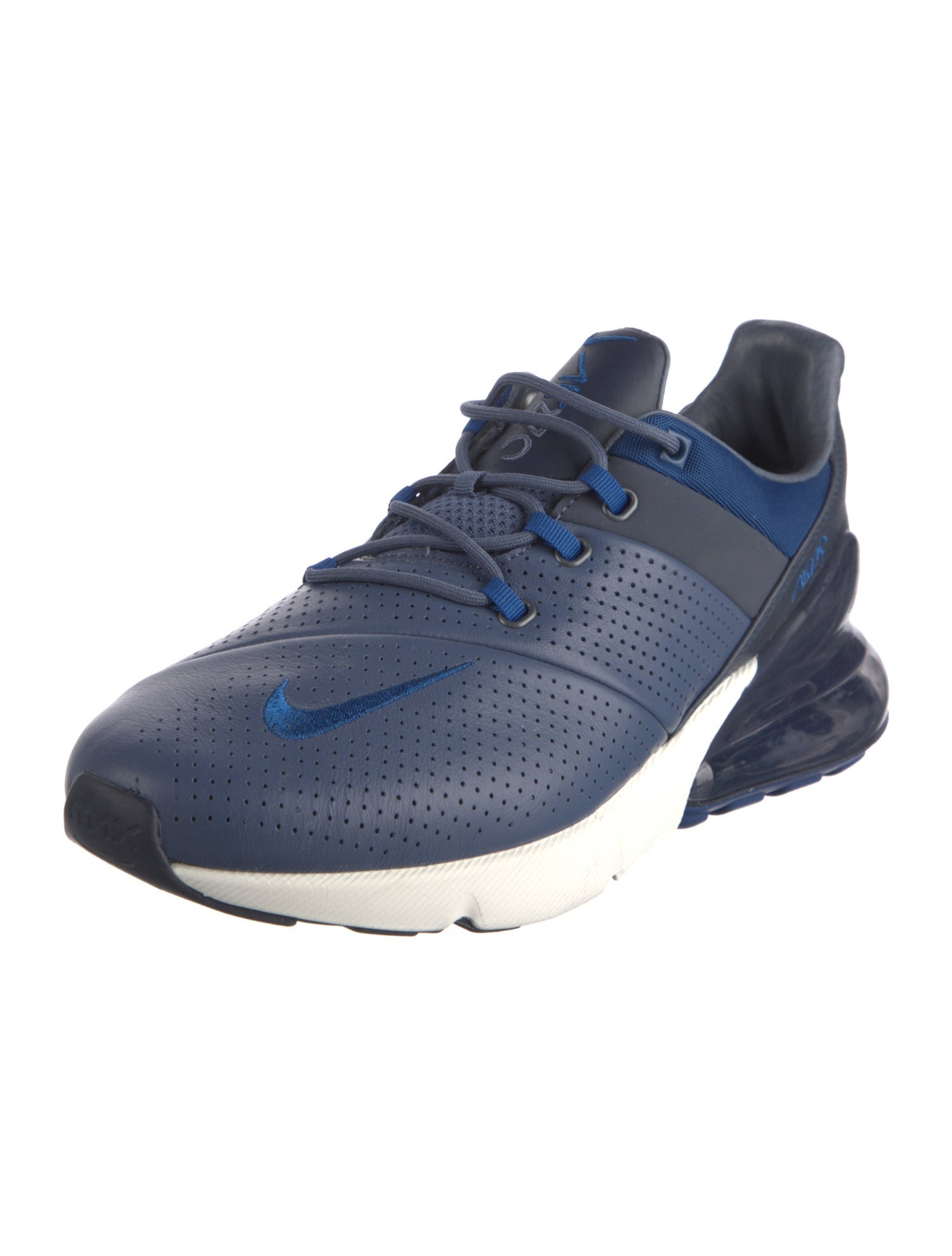 Nike Leather Embroidered Accent Athletic Sneakers