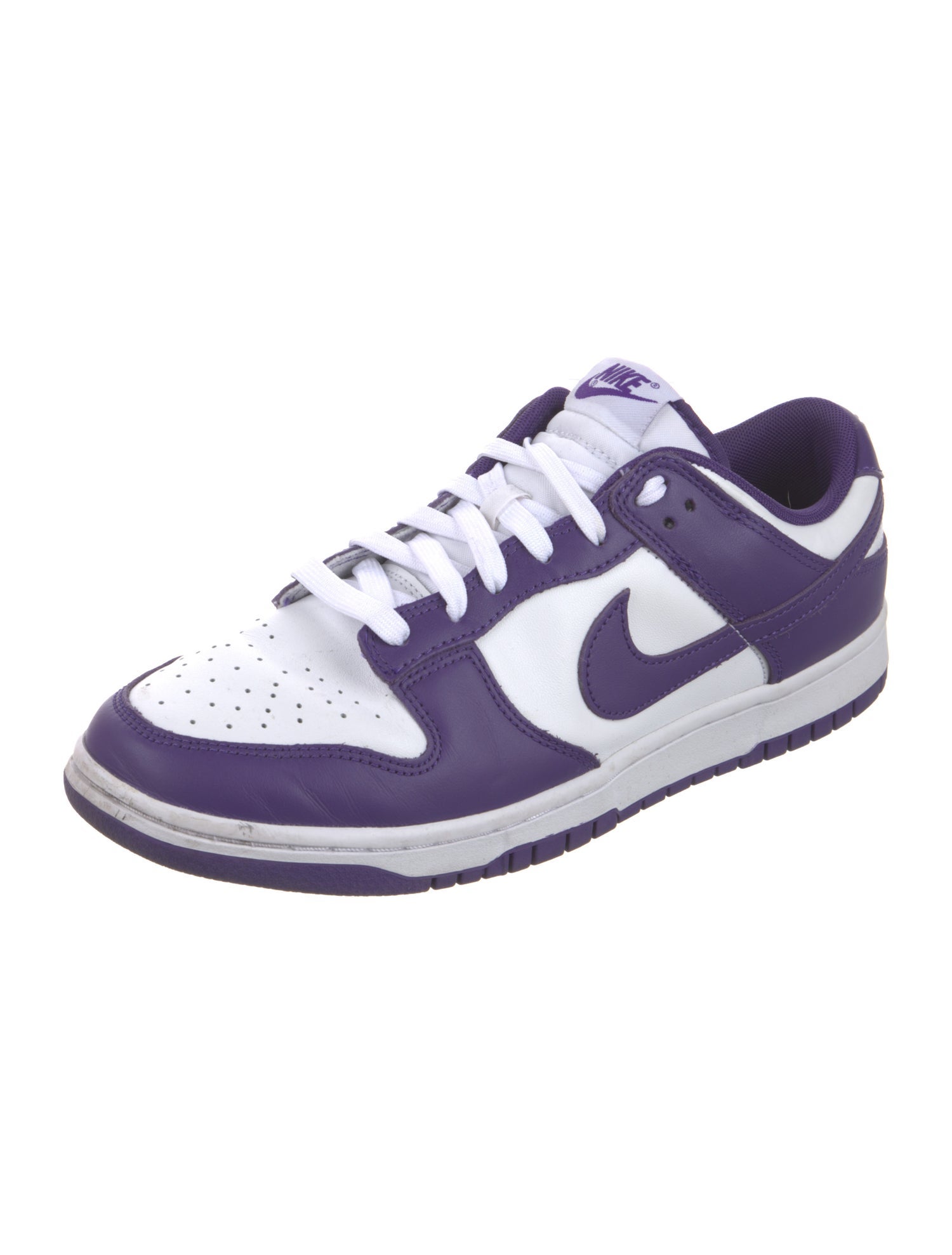 Nike Leather Colorblock Pattern Sneakers