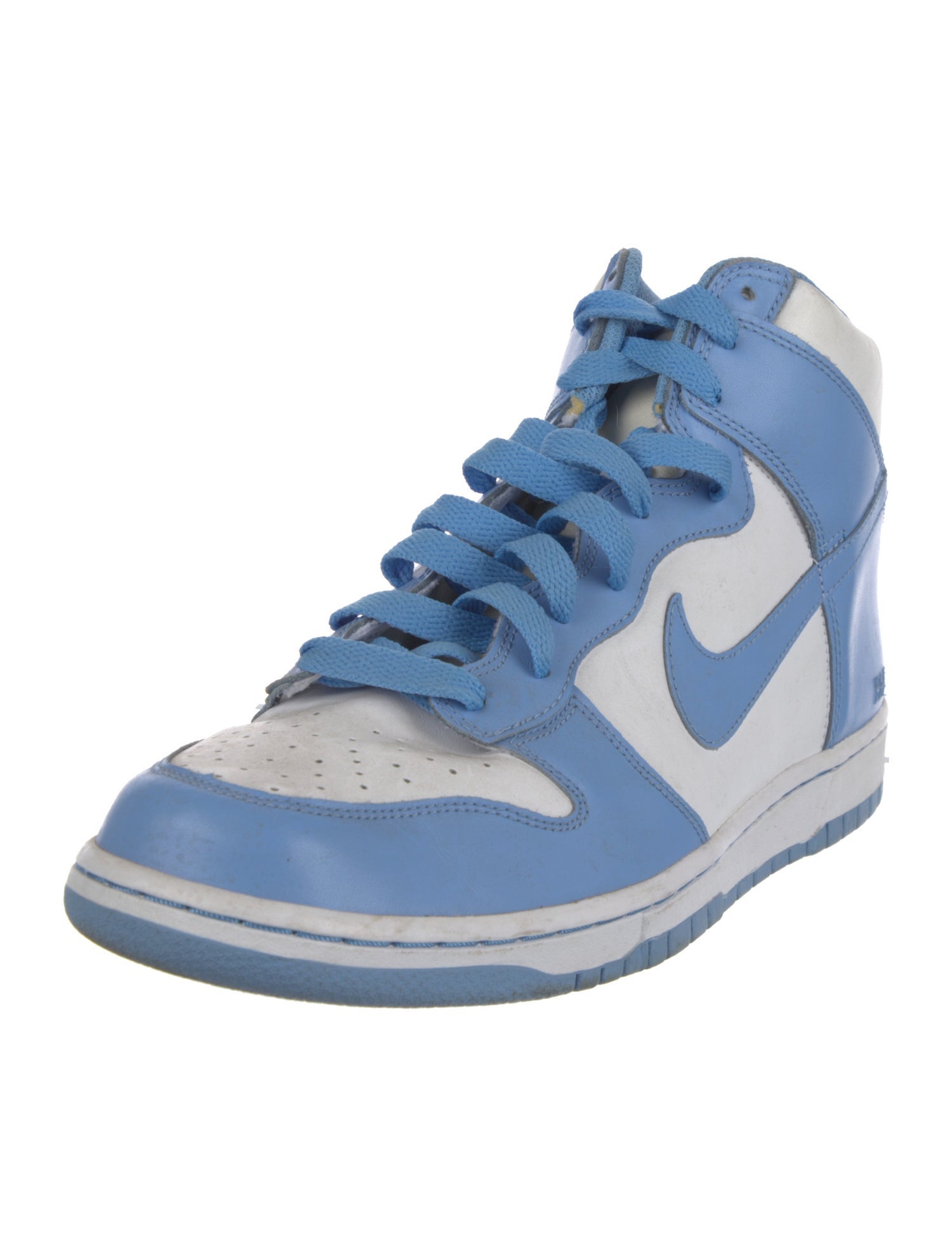 Nike Leather Colorblock Pattern Sneakers