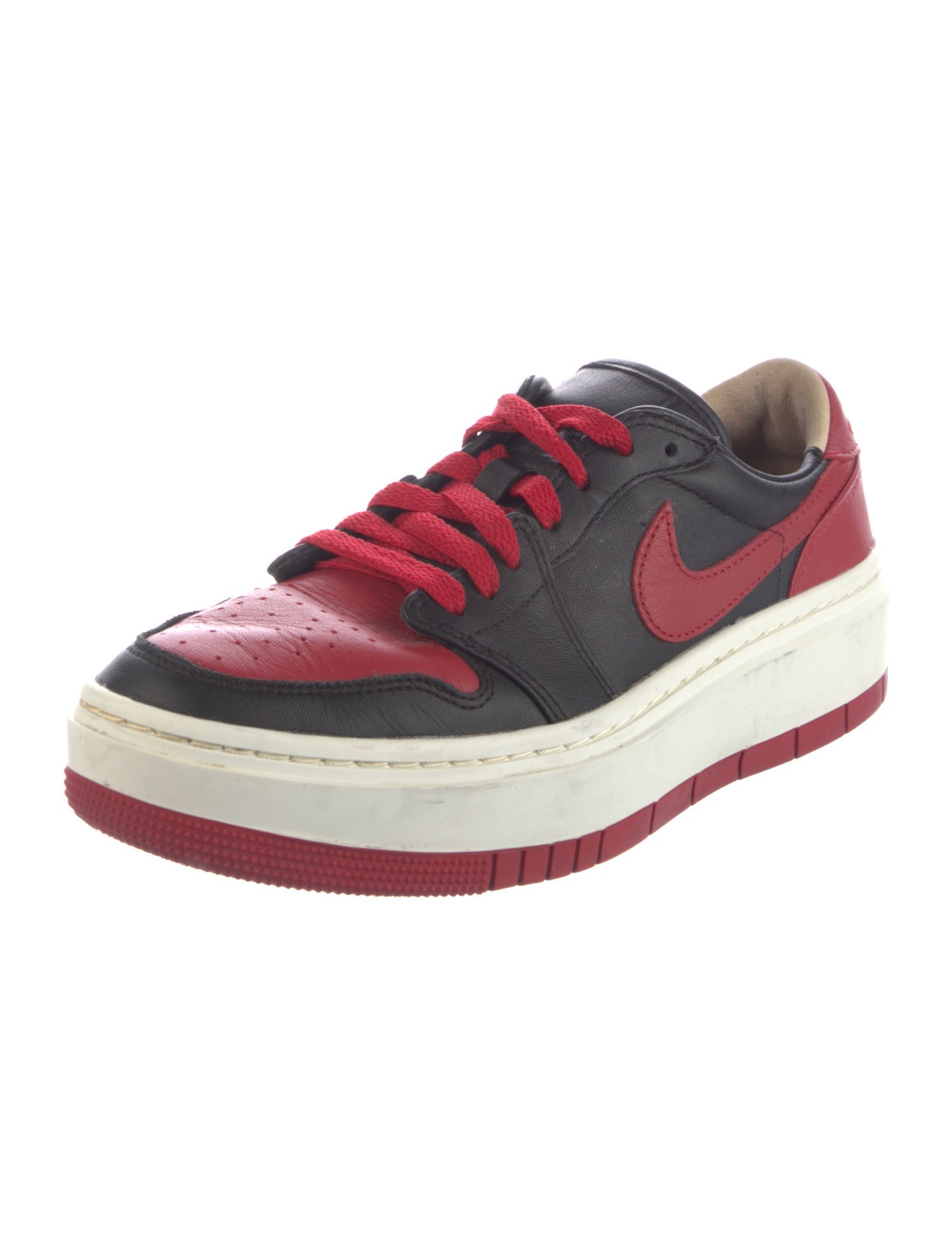 Nike Leather Colorblock Pattern Sneakers