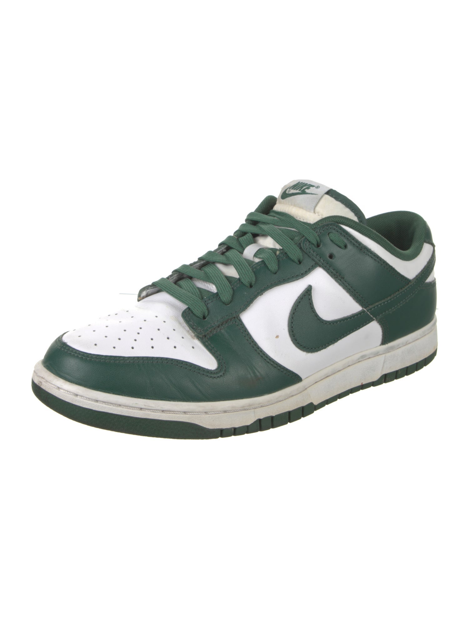 Nike Leather Colorblock Pattern Sneakers