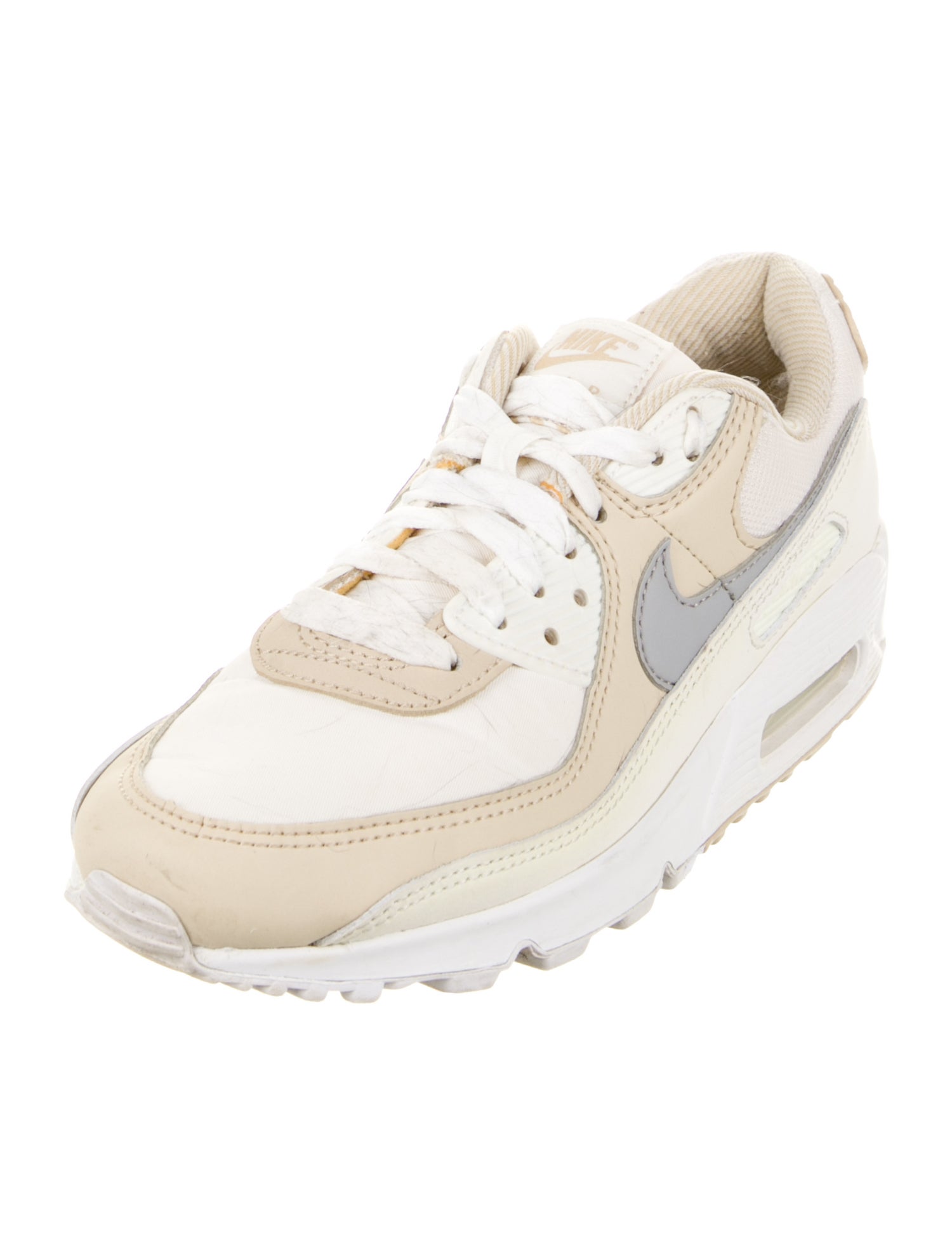 Nike Leather Colorblock Pattern Sneakers