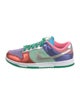 Nike Leather Colorblock Pattern Athletic Sneakers