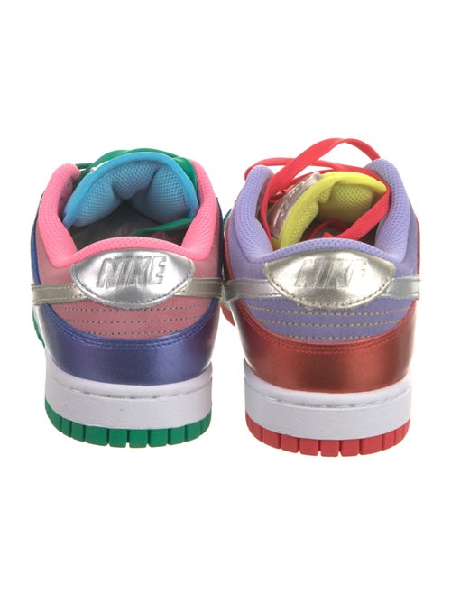 Nike Leather Colorblock Pattern Athletic Sneakers