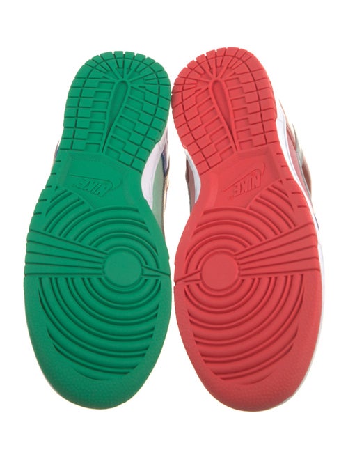 Nike Leather Colorblock Pattern Athletic Sneakers