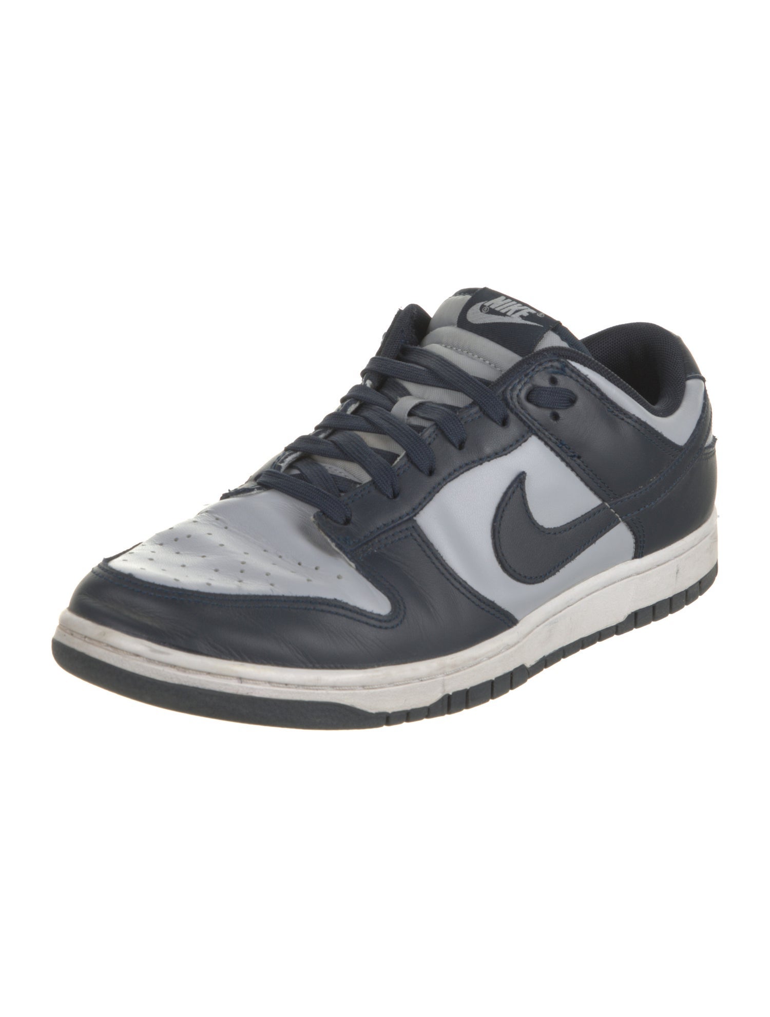 Nike Leather Colorblock Pattern Sneakers