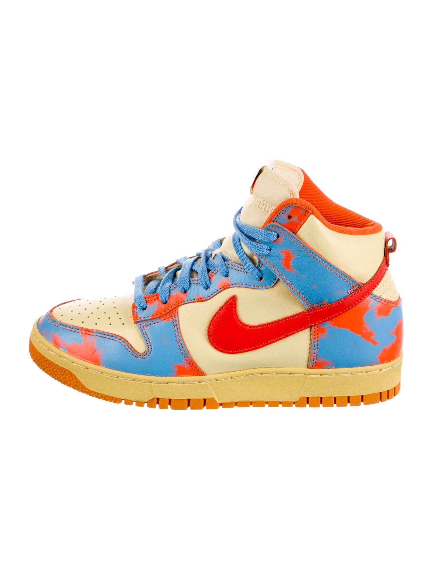 Nike Leather Printed Athletic Sneakers