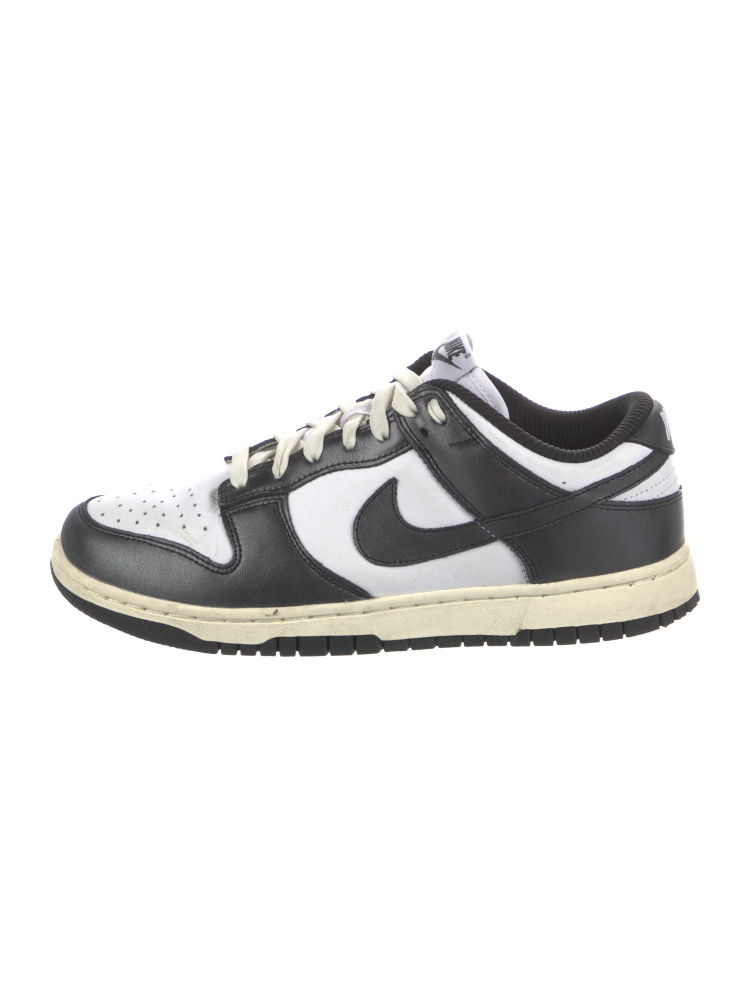 Nike Leather Colorblock Pattern Athletic Sneakers