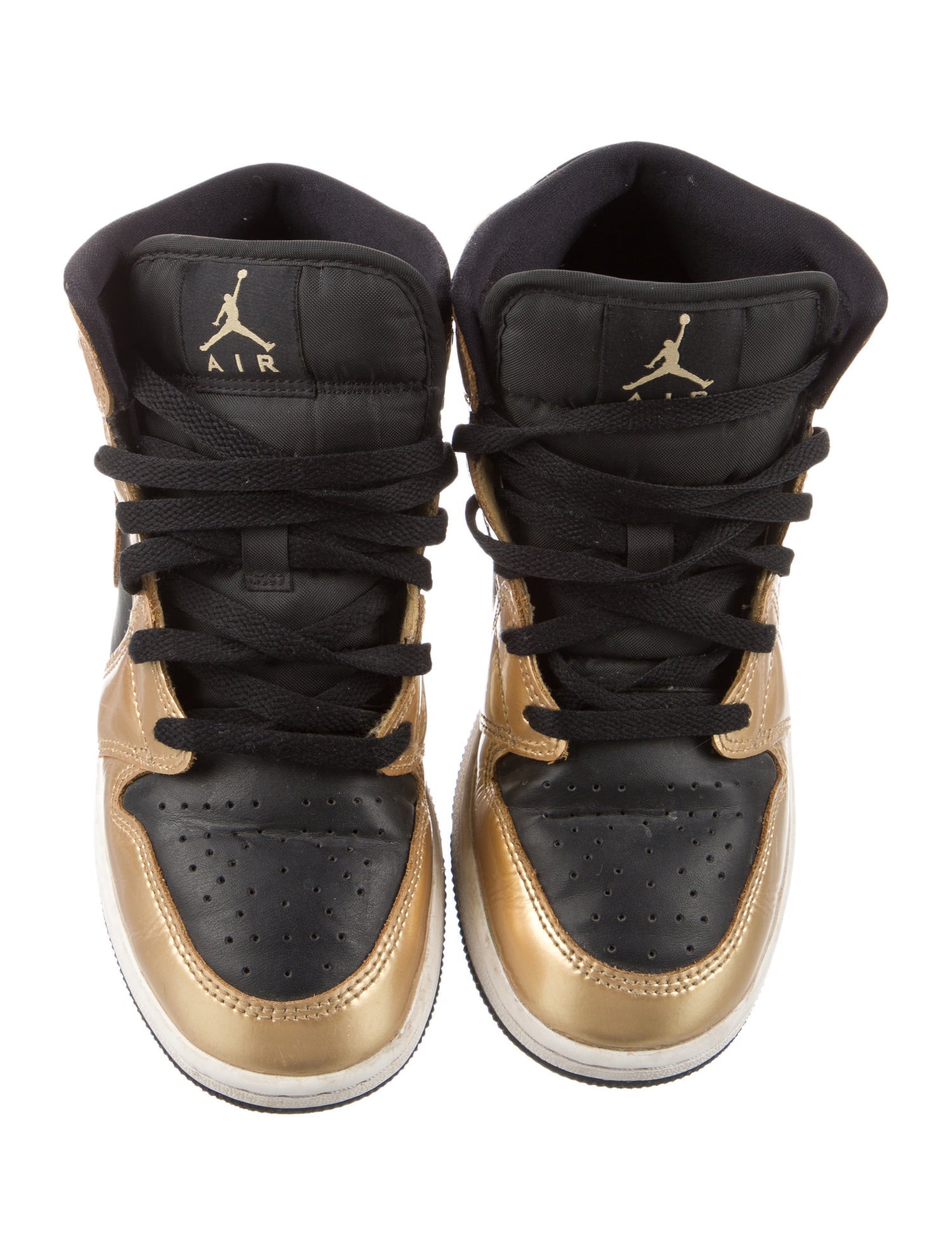 Jordan 1 Mid SE GS 'Metallic Gold Black'