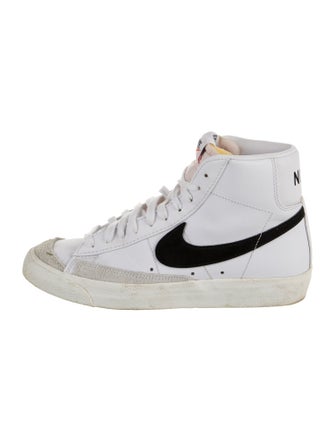Nike Leather Raw-Edge Trim Athletic Sneakers
