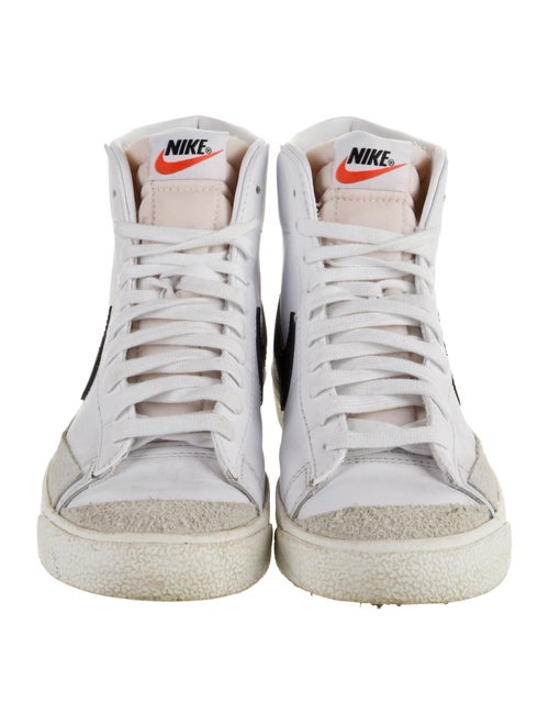 Nike Leather Raw-Edge Trim Athletic Sneakers