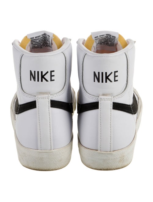 Nike Leather Raw-Edge Trim Athletic Sneakers