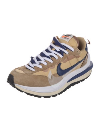 Sacai x Nike Suede Colorblock Pattern Athletic Sneakers