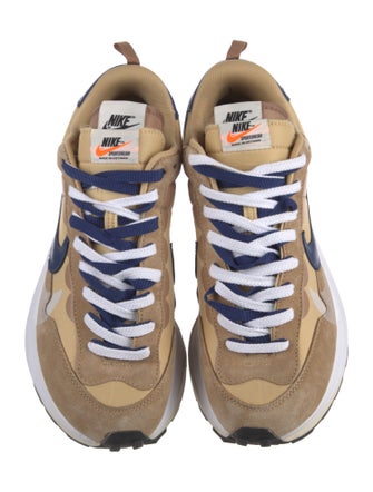 Sacai x Nike Suede Colorblock Pattern Athletic Sneakers