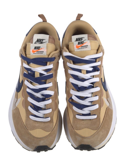 Sacai x Nike Suede Colorblock Pattern Athletic Sneakers