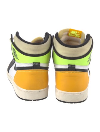 Jordan 1 Retro High 'White Black Volt University Gold' Sneakers