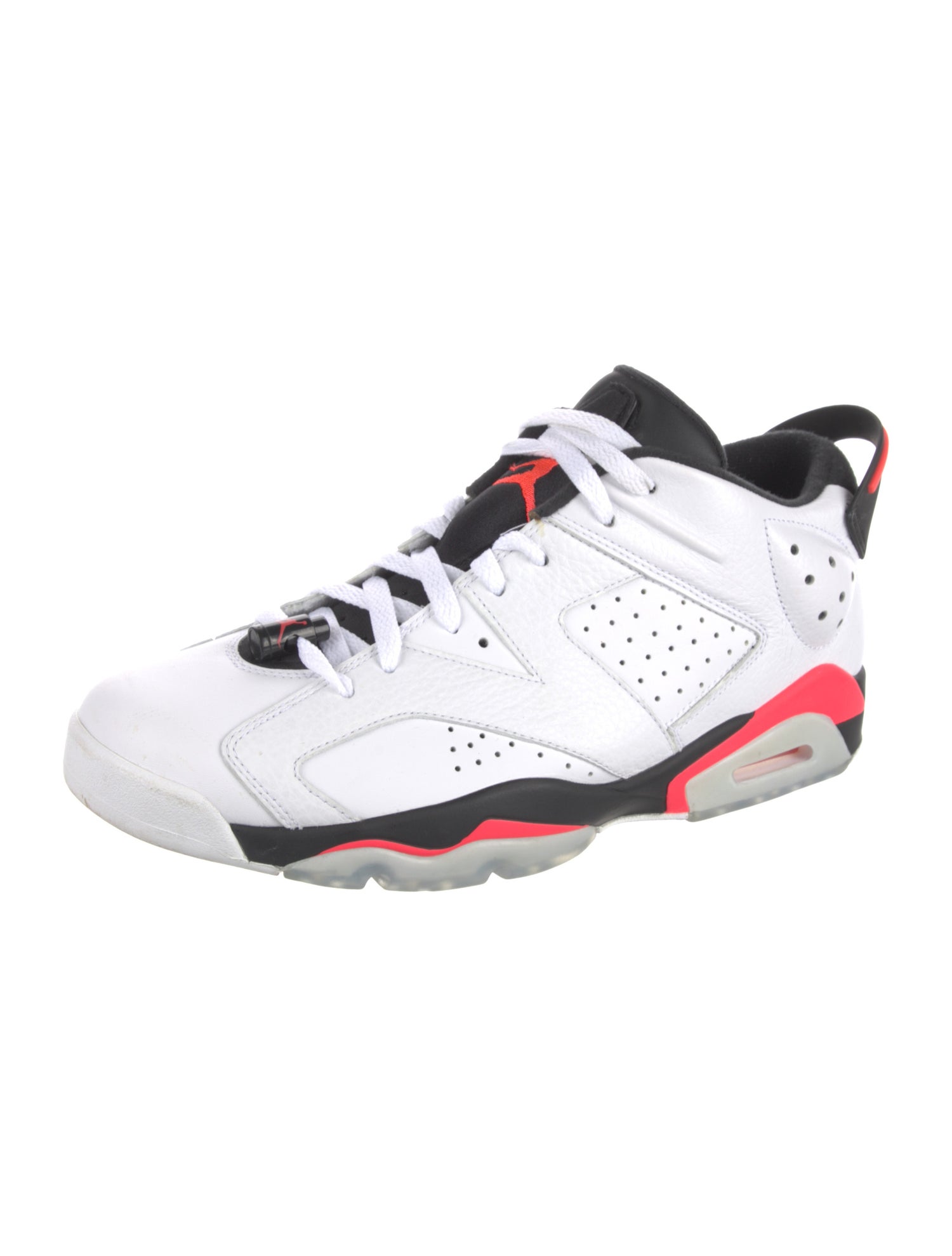 Jordan 6 Retro Low 'Infrared White' Athletic Sneakers