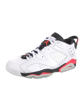 Jordan 6 Retro Low 'Infrared White' Athletic Sneakers