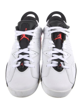 Jordan 6 Retro Low 'Infrared White' Athletic Sneakers