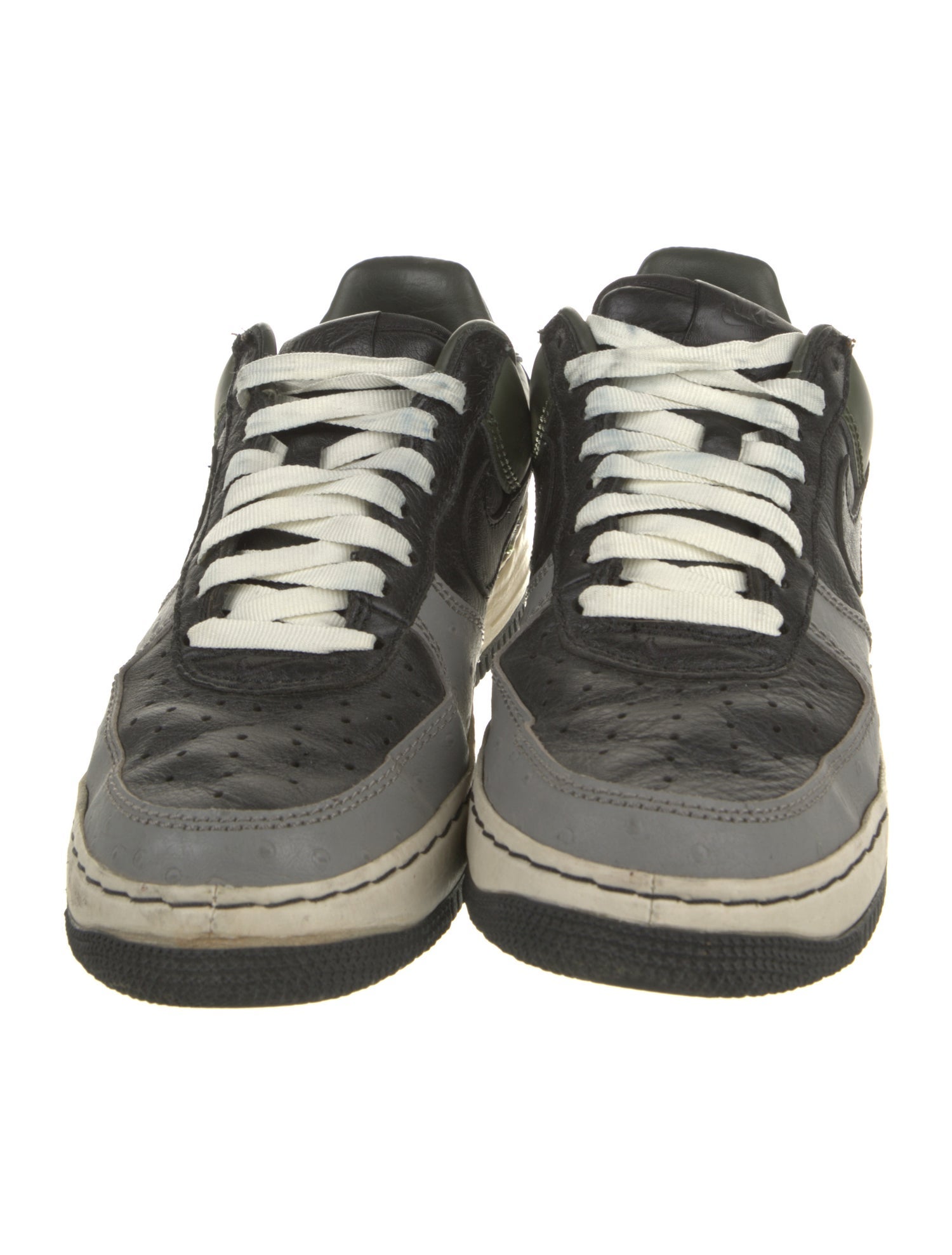 Nike Leather Colorblock Pattern Sneakers