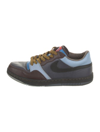 Nike Leather Colorblock Pattern Sneakers