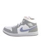 Jordan 1 Mid Wolf Grey 'Aluminum' Athletic Sneakers