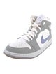 Jordan 1 Mid Wolf Grey 'Aluminum' Athletic Sneakers