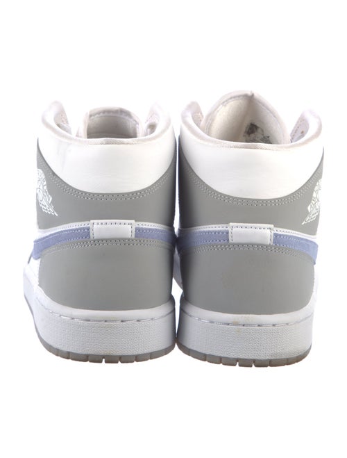 Jordan 1 Mid Wolf Grey 'Aluminum' Athletic Sneakers