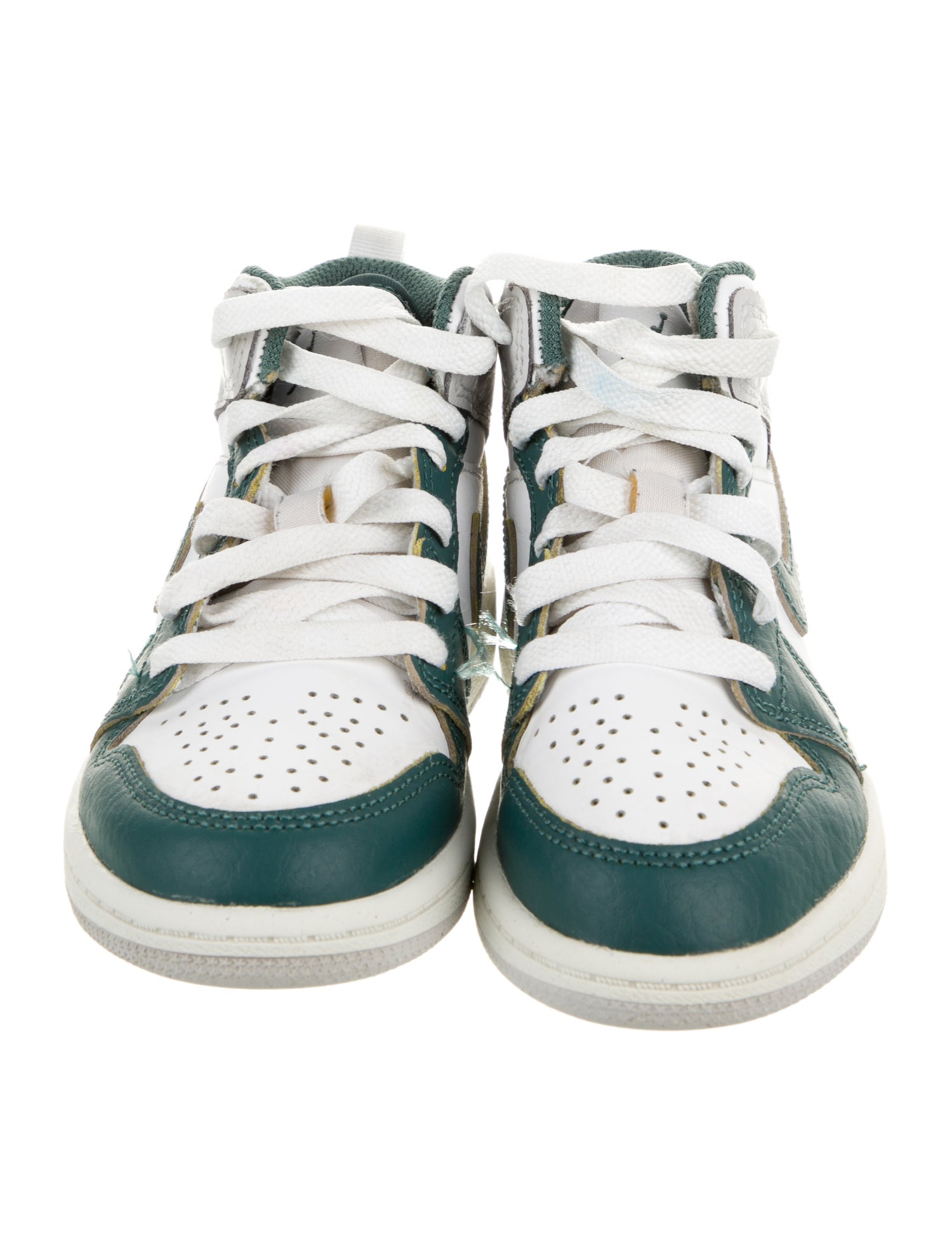Jordan Kids' 1 Mid 'Oxidized Green' (PS) Sneakers