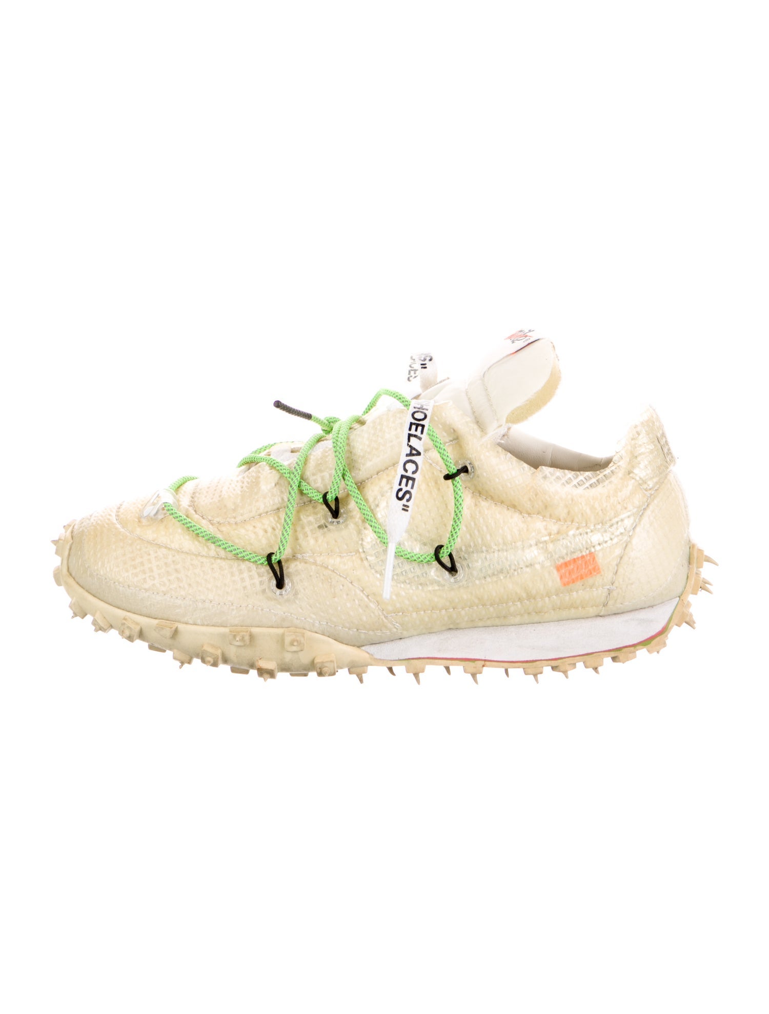 Off-White x Nike Waffle Racer 'White' Sneakers